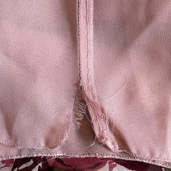 Nicole Miller Collection 100% Silk Floral Yellow Mini Dress Size 2 - Picture 10 of 11